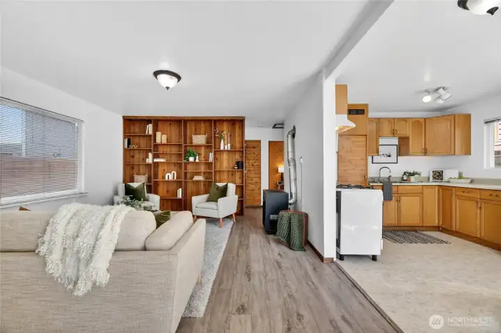 Large windows and an open floor plan make each unit live larger.