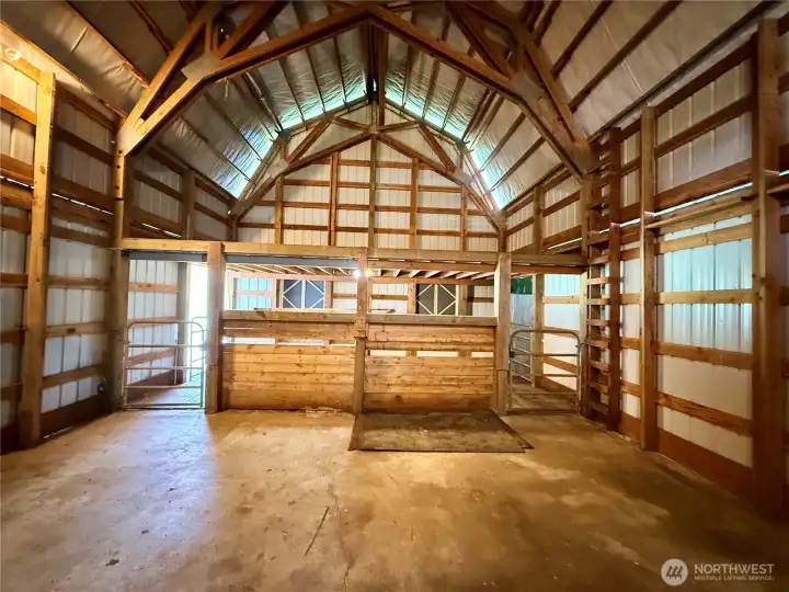 Both horse stalls.