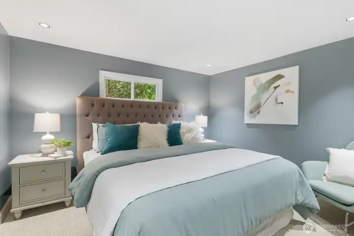 Another bedroom on the lower level.