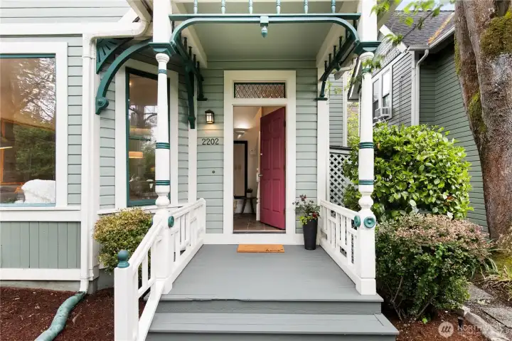 Charming front doorstep Charming front doorstep