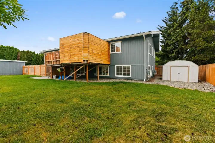 Storage shed.