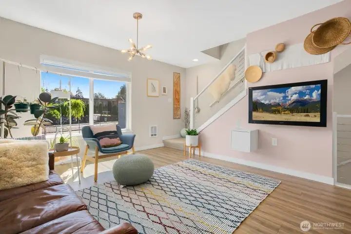 Bright Open Concept Living.