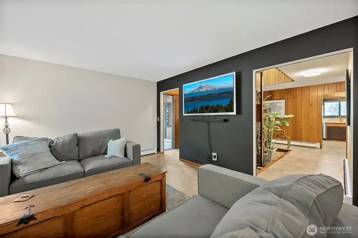 cozy tv/family room downstairs
