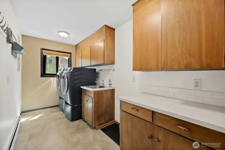downstairs utility room