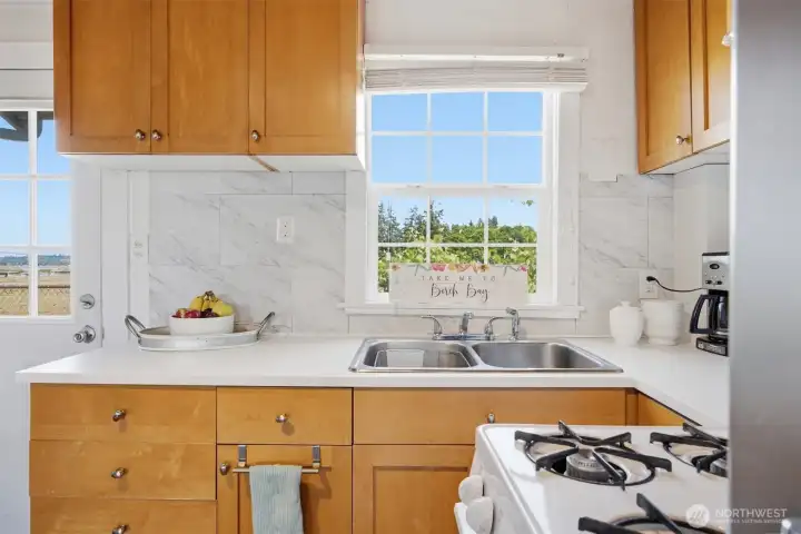 Bright and airy kitchen