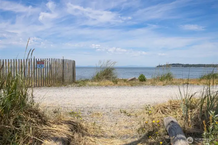Beach access right across the street.
