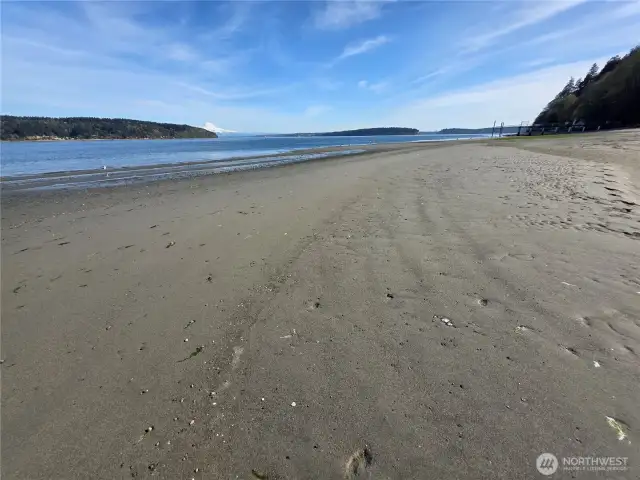 Beautiful private community sand beach