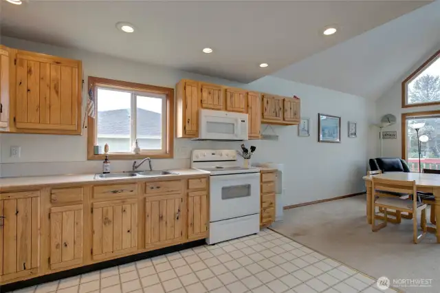Opens to dining areas