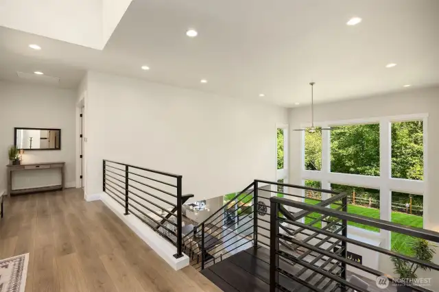 Heading upstairs to the main level.