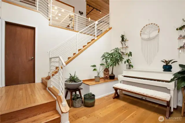 Beautiful entryway that opens up to this amazing home.