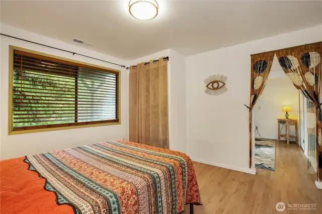 The bedroom just off of the first room