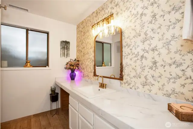 Hall way bathroom