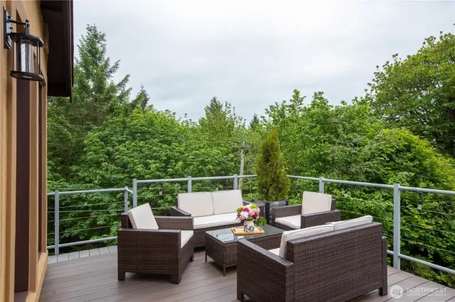 Deck just off of the living room