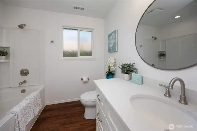 Primary suite bathroom.