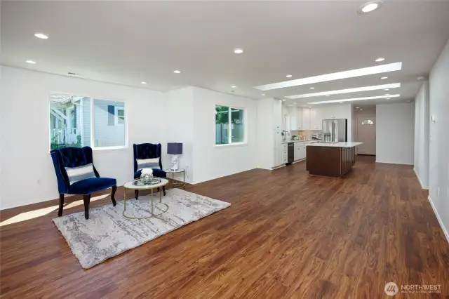 Open concept plan is modern and functional.
