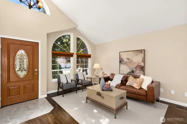 Formal living space sits just off entry.