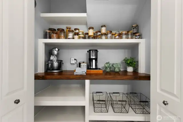 Amazing pantry with lots of room!