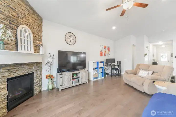 Stone Fireplace in Great Room