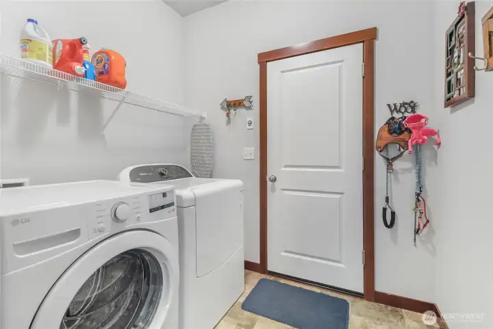 Entrance to Garage off Laundry Room