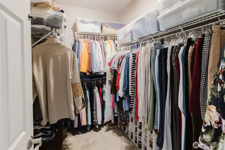 Primary walk-in closet