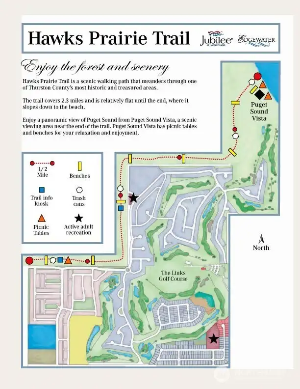 HPCA Trail from Edgewater to the Jubilee Beach.