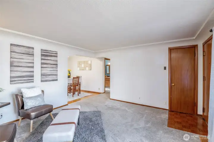Large picture window lets in a ton of light.