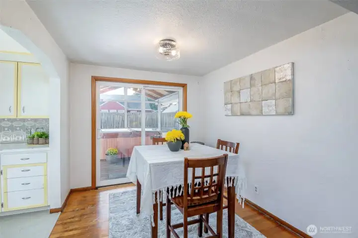 Dining room area.