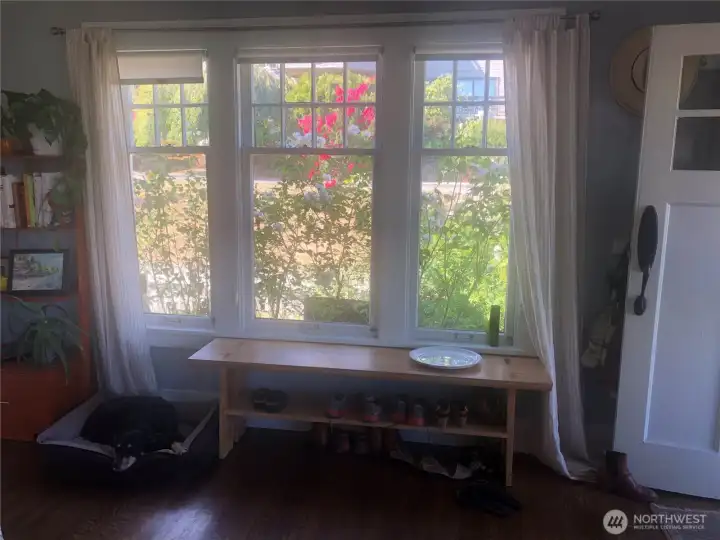 Lovely gardens surround the upper unit.