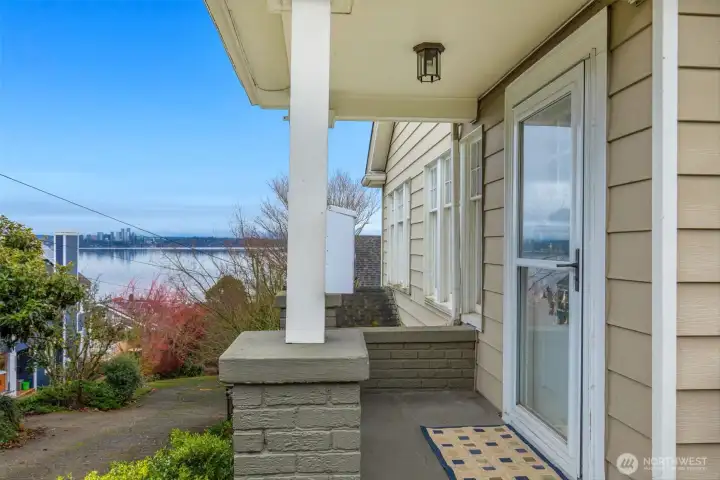 Wonderful views from upper unit porch.