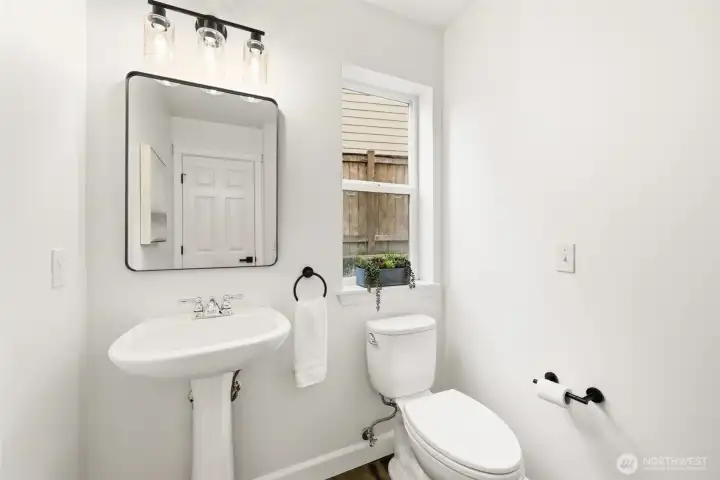 Main floor half bath