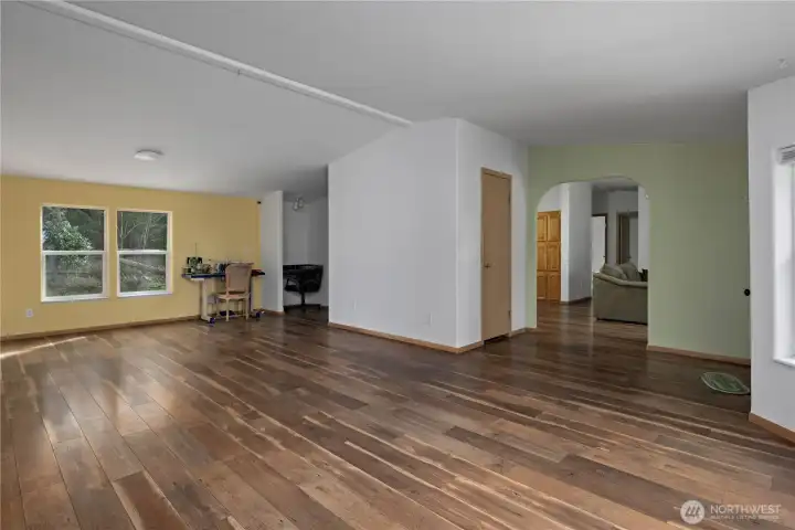 Living and dining rooms