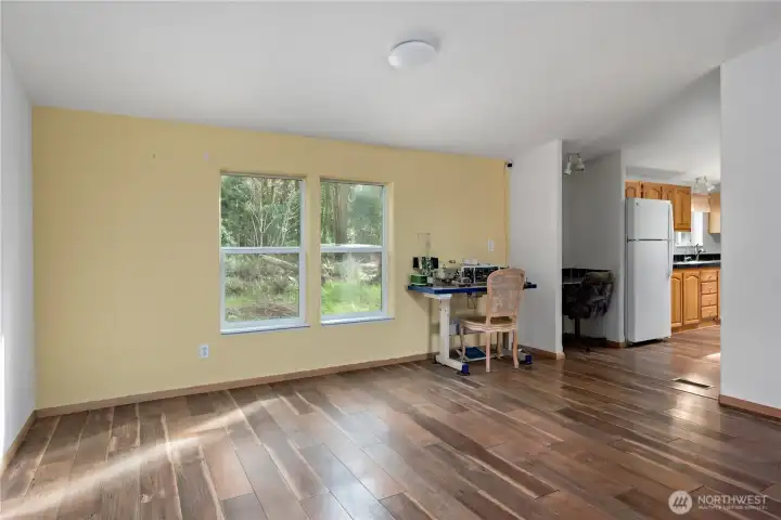 Dining area off the kitchen