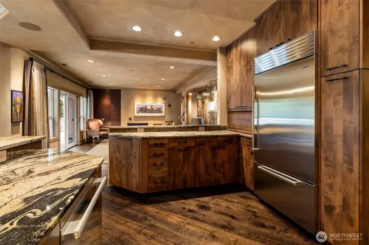 Juno recessed lighting throughout, providing a clean and consistent ambient glow.