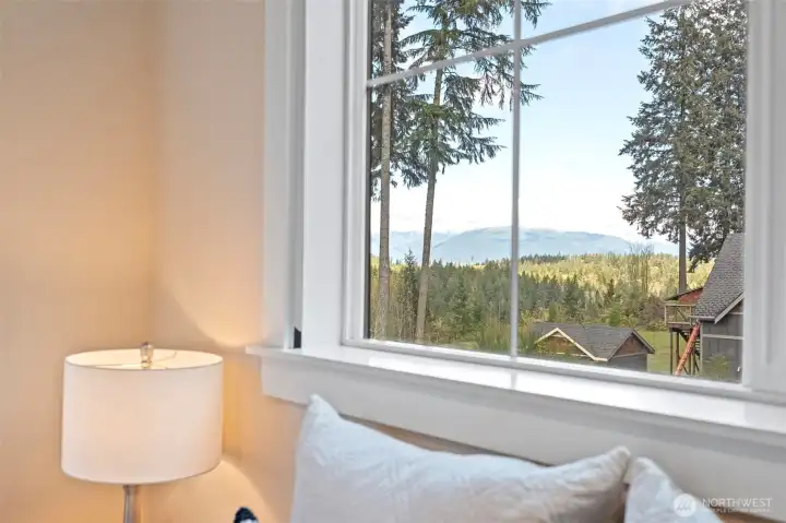 Mountain view from bedroom 3