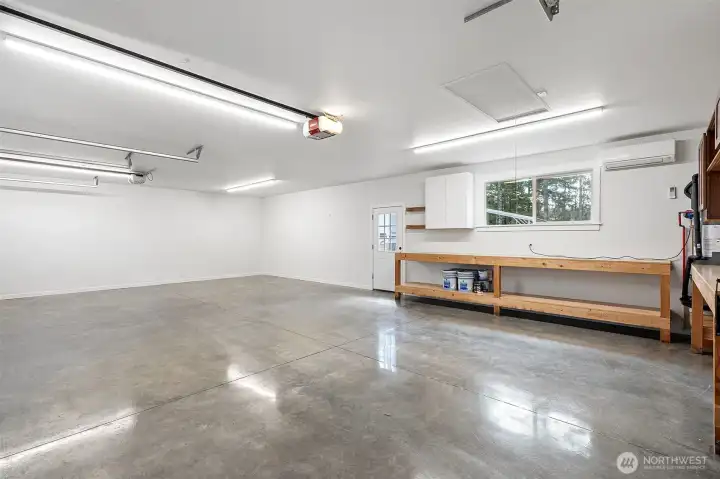 360 sq ft covered storage above garage