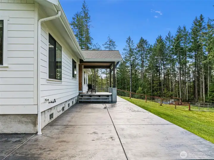 West facing afternoon sun on patio