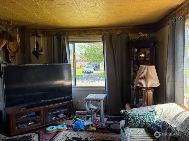 Living room area looking toward the street