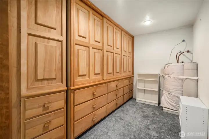 Primary closet Primary closet