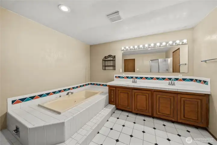 Primary bathroom Primary bathroom