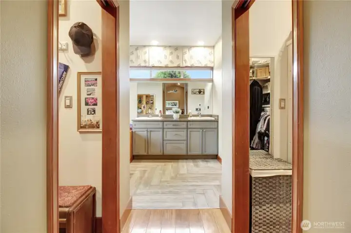 Dual walk-in closets in primary. . . Dual walk-in closets in primary. . .