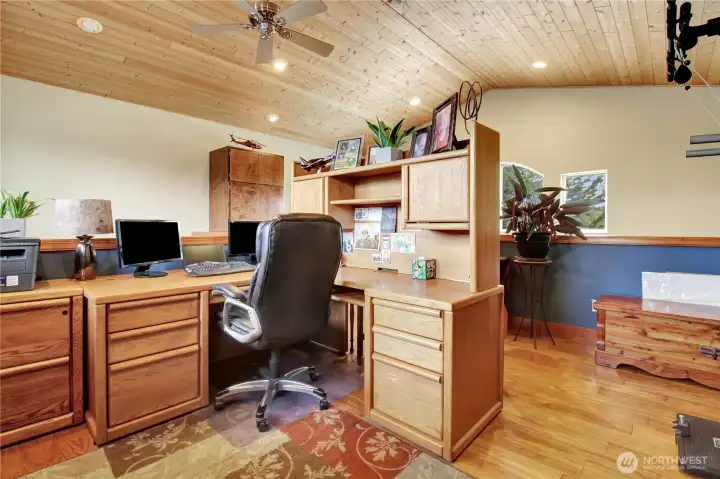 Upstairs loft/bonus room with fireplace. . . Upstairs loft/bonus room with fireplace. . .