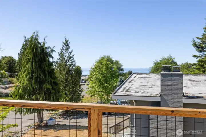 Deck with view of Strait Deck with view of Strait