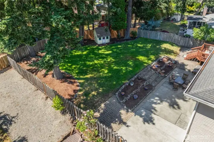 Exceptional privacy, mature landscaping, multiple outdoor living spaces, and extended secure RV parking. All in one incredible backyard. Exceptional privacy, mature landscaping, multiple outdoor living spaces, and extended secure RV parking. All in one incredible backyard.