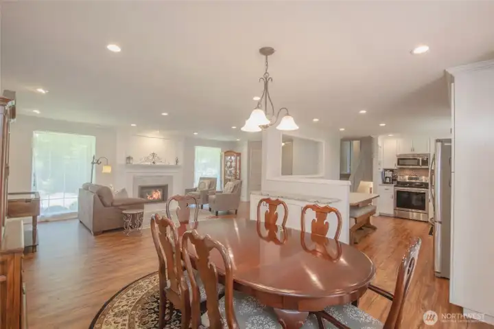 Formal dining with plenty of space for holiday dinners and celebrations. Formal dining with plenty of space for holiday dinners and celebrations.