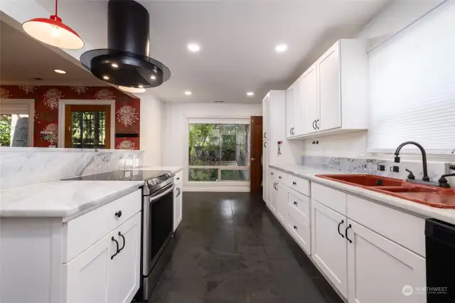 Nice space in this kitchen with upgraded appliances