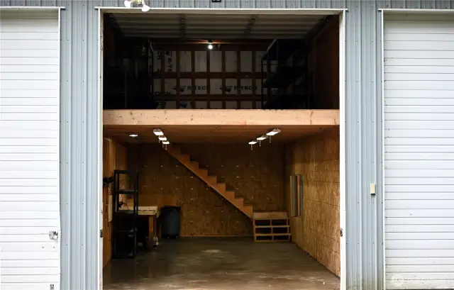 14' x 36' storage unit with 28' x 14' loft.