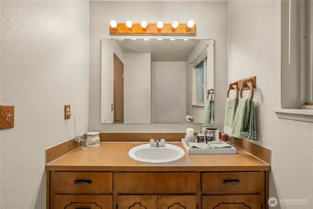 Half bath off lower living room