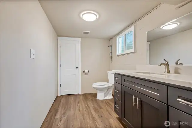 Half bath down