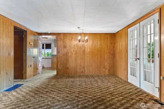 Dining room off of Kitchen
