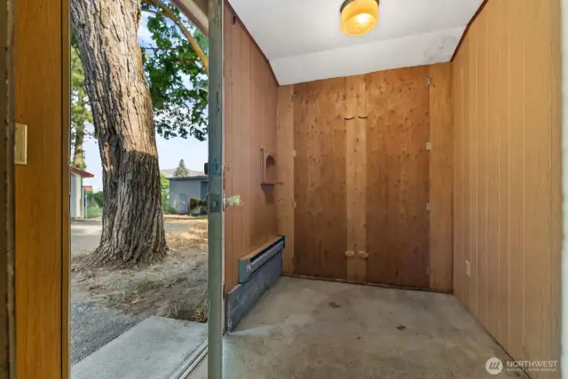 Manual door to Shop and Garage.
